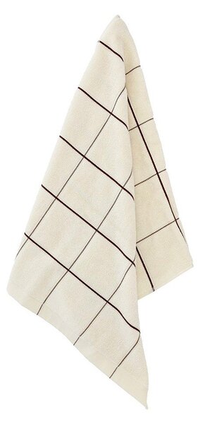 Ręcznik z bawełny organicznej frotte w kolorze kości słoniowej 50x100 cm Vista – Södahl