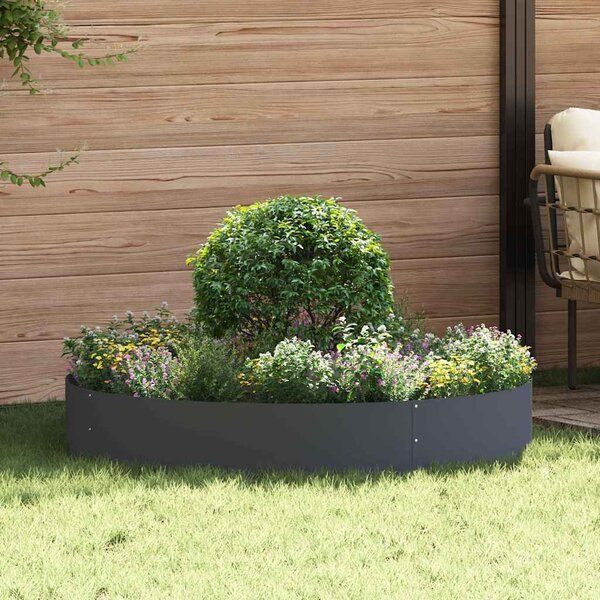 Pierścień doniczki Antracyt 120 x 120 x 20 cm Stal zimnogięta