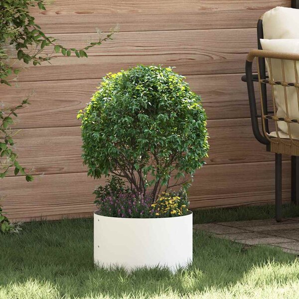 Pierścień doniczki 5 pcs Biały 30 x 30 x 20 cm Stal zimnogięta