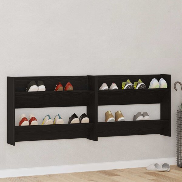 Szafka na buty 2 szt. 83 x 18 x 60 cm Drewno inżynieryjne