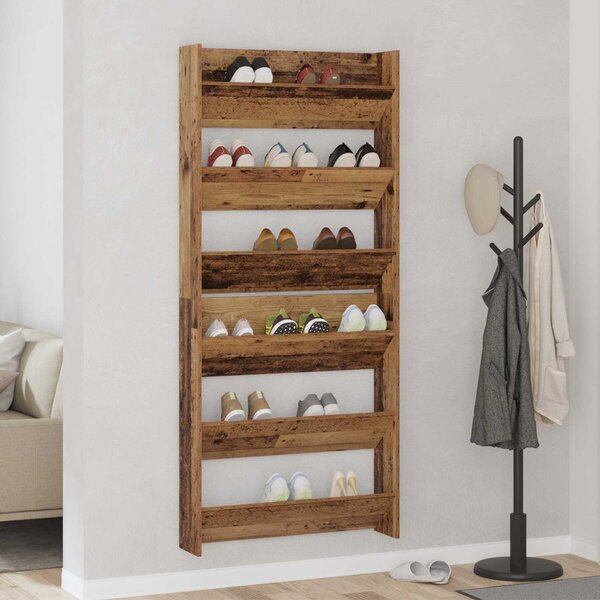 Szafka na buty 2 szt. 84 x 18 x 90 cm Drewno inżynieryjne