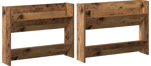 Szafka na buty 2 szt. 80 x 18 x 60 cm Drewno inżynieryjne