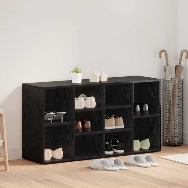 Ławka na buty 103 x 30 x 54,5 cm Drewno inżynieryjne Czarny Dąb