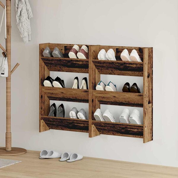Szafka na buty 2 szt. 60 x 18 x 90 cm Drewno inżynieryjne