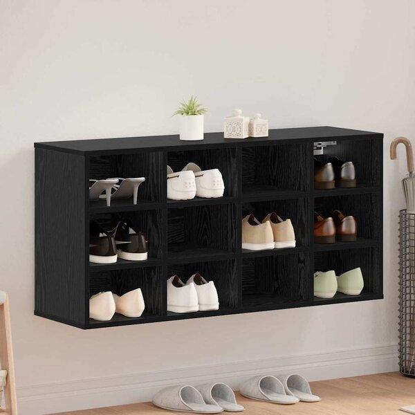 Szafka na buty 103 x 30 x 51 cm Drewno inżynieryjne Czarny Dąb
