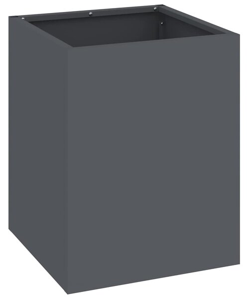Doniczka ogrodowa Antracyt 32 x 32 x 40 cm Stal zimnogięta