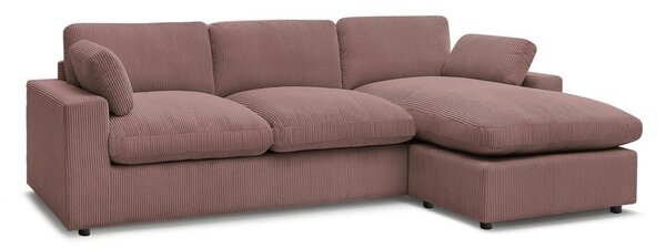 Różowy sztruksowy narożnik Belair – Bobochic Paris
