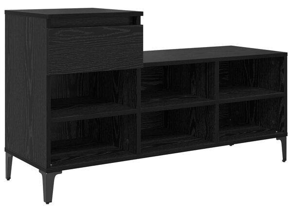 Szafka na buty 102 x 36 x 60 cm Drewno inżynieryjne Czarny dąb