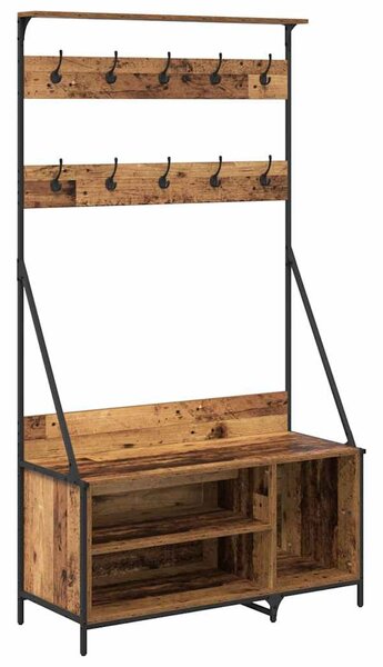 Wieszak na Ubrania Stare drewno 100 x 41 x 184 cm
