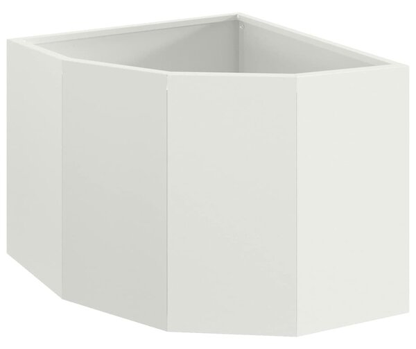 Doniczka Różnorożna Biały 45 x 45 x 35 cm Stal