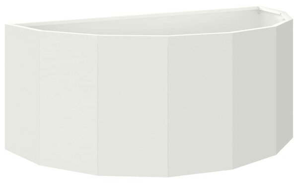 Donica Biały 90 x 45 x 35 cm Stal