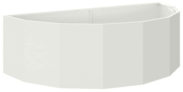Donica Biały 120 x 60 x 35 cm Stal
