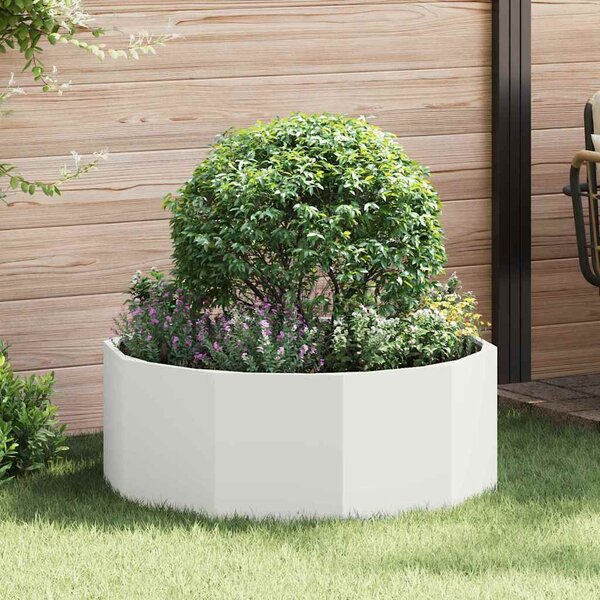 Donica Biały 90 x 90 x 35 cm Stal