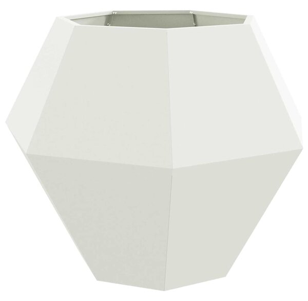 Donica Biały 100 x 100 x 80 cm Stal