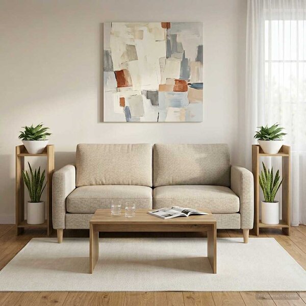 Stojak na rośliny 2 pcs Dąb Rzemieślniczy 30 x 30 x 80 cm