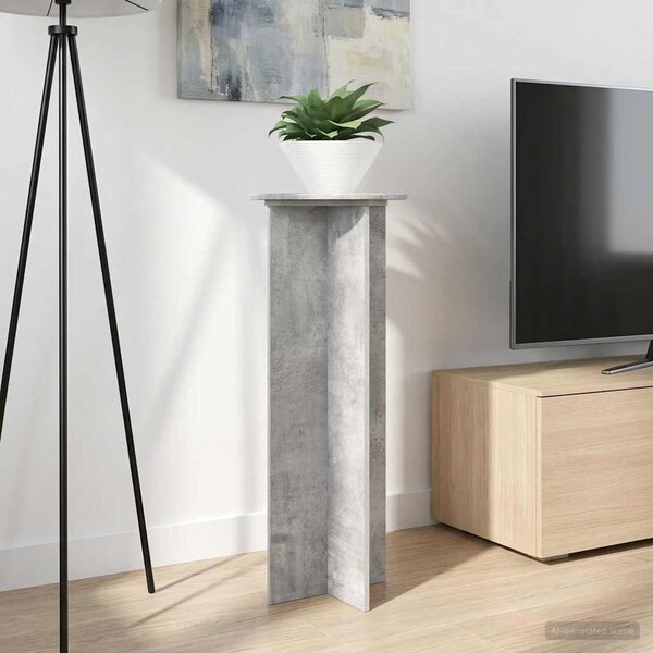 Stojak na rośliny 2 pcs Betonowy szary Ø40 x 100 cm
