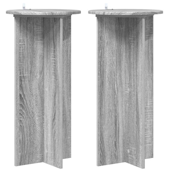 Stojak na rośliny 2 pcs Szary Sonoma 40 x 40 x 80 cm
