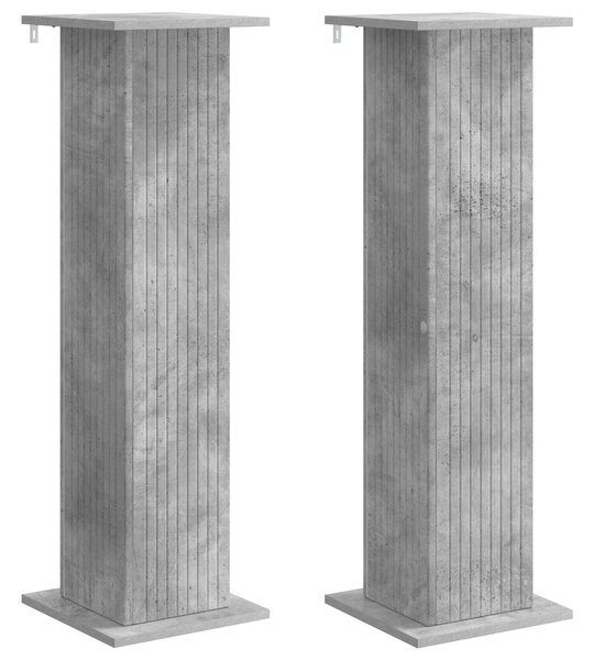 Stojak na rośliny 2 pcs Betonowy szary 30,5 x 30 x 100,5 cm