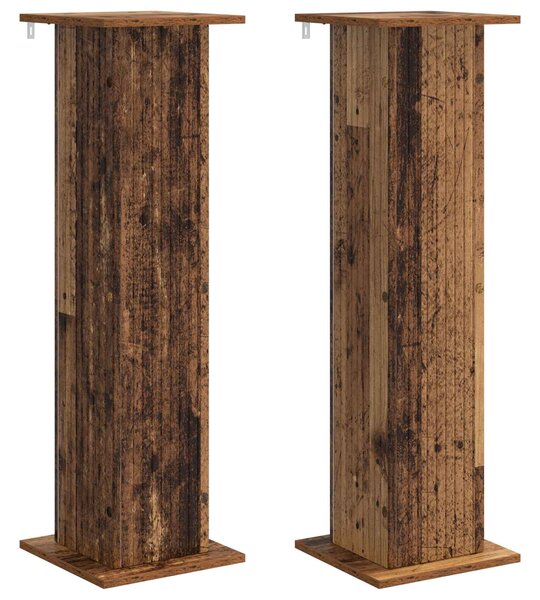 Stojak na rośliny 2 pcs Stare drewno 30,5 x 30 x 100,5 cm