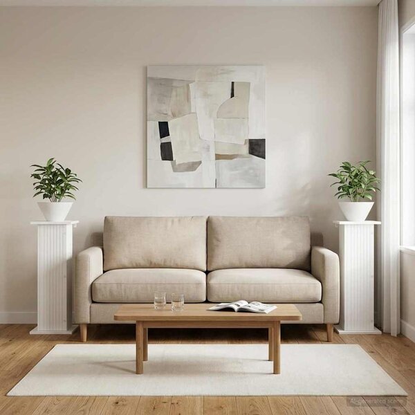 Stojak na rośliny 2 pcs Biały 30,5 x 30 x 80,5 cm