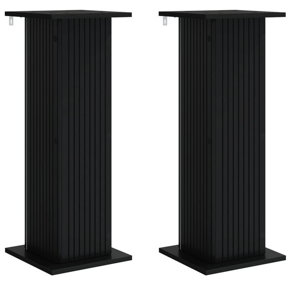 Stojak na rośliny 2 pcs Czarny 30,5 x 30 x 80,5 cm