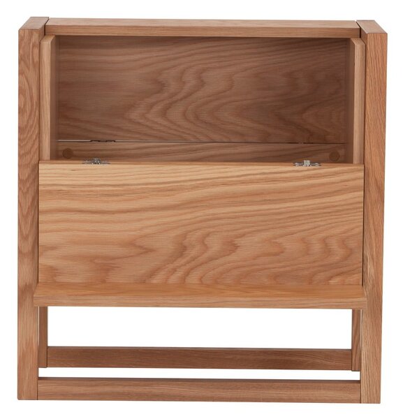 Barek z drewna dębowego w naturalnym kolorze 59x60 cm Woodman NewEst
