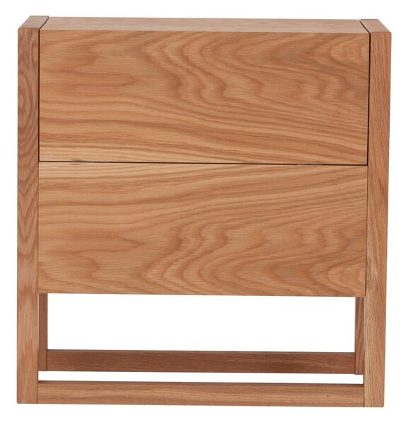 Barek z drewna dębowego w naturalnym kolorze 59x60 cm Woodman NewEst