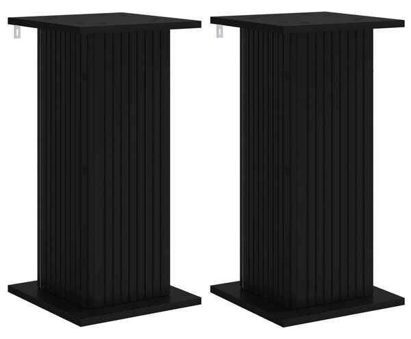 Stojak na rośliny 2 pcs Czarny 30,5 x 30 x 60,5 cm