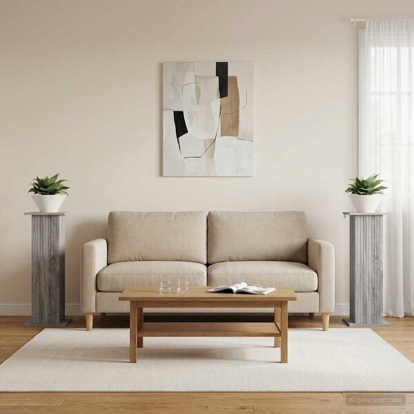 Stojak na rośliny 2 pcs Szary Sonoma 30,5 x 30 x 80,5 cm