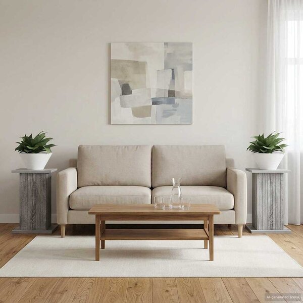 Stojak na rośliny 2 pcs Szary Sonoma 30,5 x 30 x 43 cm