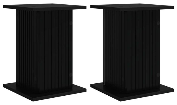 Stojak na rośliny 2 pcs Czarny 30,5 x 30 x 43 cm