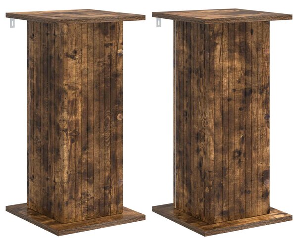Stojak na rośliny 2 pcs Dąb wędzony 30,5 x 30 x 60,5 cm