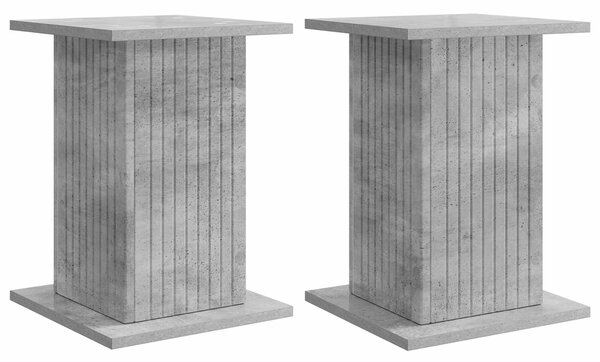 Stojak na rośliny 2 pcs Betonowy szary 30,5 x 30 x 43 cm