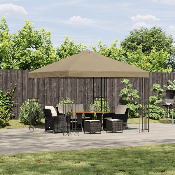 Altana 3 x 3 m Beżowy Poliester i Stal 190 gsm