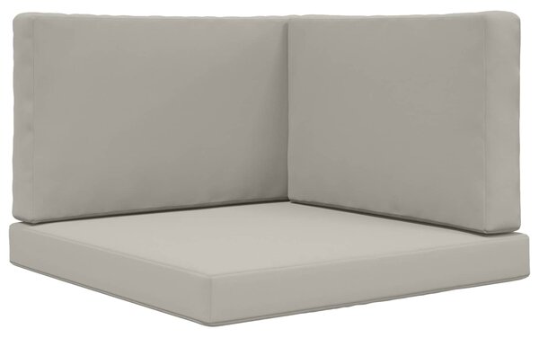 Poduszka do sofy na zewnątrz 3 pcs Szary Poliester