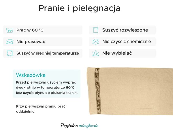 Ręcznik kąpielowy GREEK 70x130 cm ciemnoniebieski, 100% bawełna