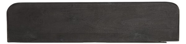 Czarna półka z litego drewna mango 100 cm Tarontu – Light & Living