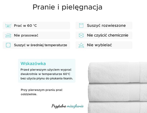 Ręcznik kąpielowy żółty DONNA 70x130 cm, 100% bawełna