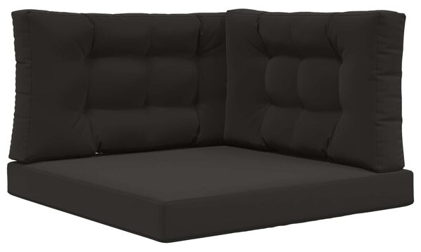 Poduszka do sofy na zewnątrz 3 pcs Czarny Poliester