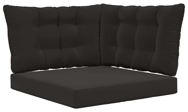 Poduszka do sofy na zewnątrz 3 pcs Czarny Poliester
