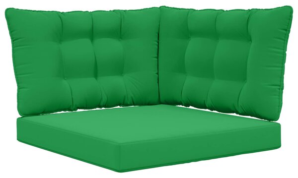 Poduszka do sofy na zewnątrz 3 pcs Zielony Poliester