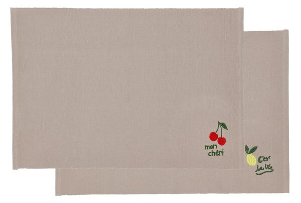 Bawełniane maty stołowe zestaw 2 szt. 33x48 cm Bistro – Södahl
