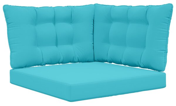 Poduszka do sofy na zewnątrz 3 pcs Turkusowy Poliester