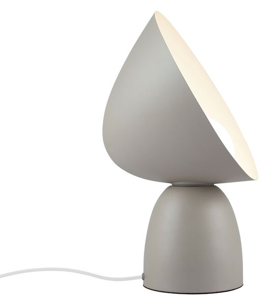 Szaro - brązowa lampa stołowa Hello - DFTP, szklana kula