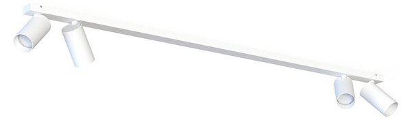 Biała lampa na 4 reflektory Mono IV - listwa