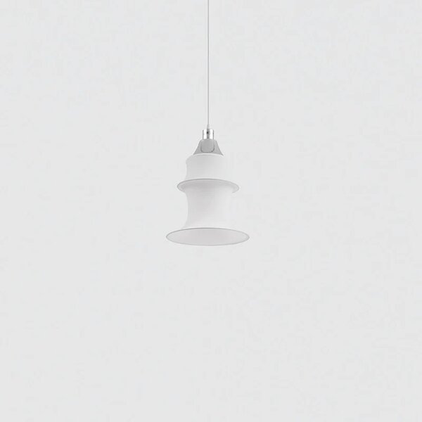Nowoczesna lampa wisząca Falkland - biały abażur, 53cm