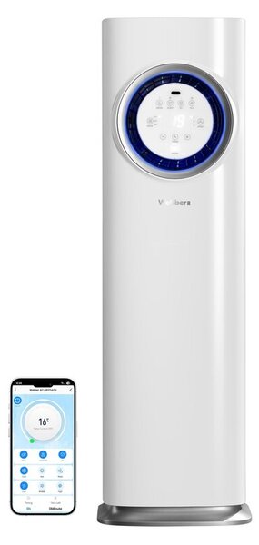 Klimatyzator WEBBER AC-H025A2H 3 Tryby pracy Oscylacja Tryb Nocny Wentylacja Wi-Fi