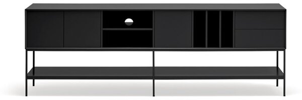 Czarna szafka pod TV 220x74x45 cm Platt – Teulat