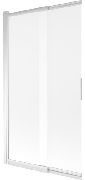 Mexen Fox parawan nawannowy 2-skrzydłowy przesuwny 100 x 150 cm, szron, chrom - 891-100-002-01-30