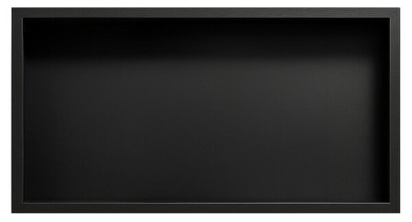 Półka łazienkowa wnękowa HYDROSAN IGA-BL-60X30X7 Czarny mat 60x30x7 cm